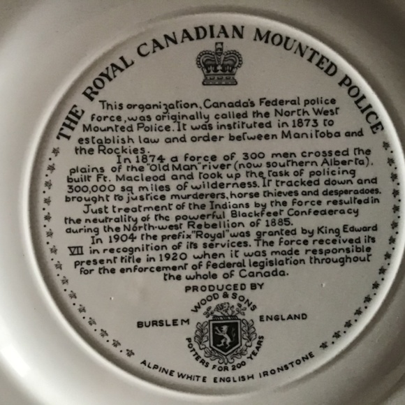 Wood & sons England Ironstone Plate 10” - Picture 5 of 6